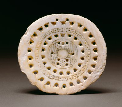 Spider Motif Gorget, Dallas, 1300-1500 by Mississippian culture